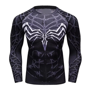 Logotipo personalizado impreso manga larga Rash Guard equipo de sublimación de alto rendimiento para adultos para luchadores BJJ y MMA - Product Image 1