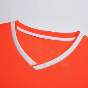 Camiseta de Fútbol de Manga Corta para Hombre, Estilo Moderno, Lisa, Ecológica, Transpirable, 100% Poliéster, Ligera, Tallas Grandes - Product Image 3