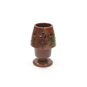Fournisseur en gros de bougeoirs en pierre de savon naturelle faits à la main gravés, bougeoirs à thé de qualité supérieure, décoration festive pour la maison au prix d'usine en provenance d'Inde - Product Image 4