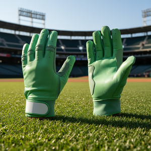 Personalized Leather Baseball Softball Training <b>Gloves</b> High Performance Custom Color Ambidextrous <b>Batting</b> Mitts Adjustable Hook - Product Image 6