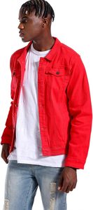 แจ็คเก็ตยีนส์ผู้ชายสไตล์วินเทจปักลายใหม่ทันสมัย ระบายอากาศได้ดี ผ้าฝ้าย 100% ไซส์ใหญ่ ติดกระดุมด้านหน้า ดีไซน์กระเป๋าแบบขาด - Product Image 2