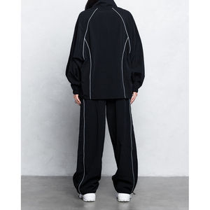 Wholesale Sweatpants Jogger Suits Blank Tracksuit <b>Sweat</b> Set Custom Patchwork Nylon Track <b>Pants</b> <b>for</b> <b>Women</b> Ladies - Product Image 5