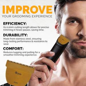 Recortadora Inalámbrica Compatible con Zero Blade, Cuchilla de Acero Inoxidable de 0.2mm para Cortes de Barba Perfectos - Product Image 2