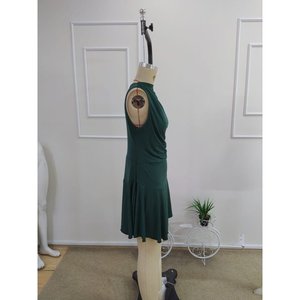 Vestido corto sin mangas con cuello simulado para mujer, 34967 - Verde - Product Image 5