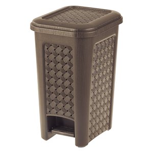 ARIANNA Weng 8104288909 Cubo de basura con pedal (8 litros) para Tontarelli, elegante cubo de basura con pedal de 8 litros con acabado Weng - Product Image 1