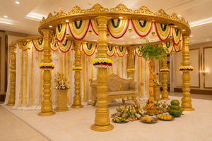 Mandapam de Madera para Bodas del Sur de la India, DST Exports, Mandapam Dorado para Ceremonias de Boda Rajasthani, Venta de Fabricantes - Product Image 2