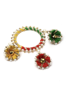 Rakhi-pulsera de hilo étnico para el festival aksha andhan de la India, brazalete con hermoso diseño - Product Image 3