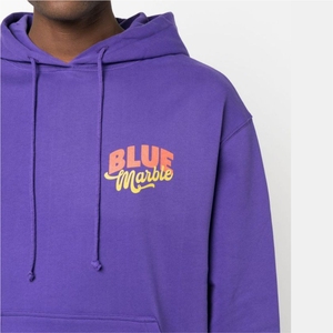 เสื้อมีฮู้ดผ้าฟลีซสีม่วงปกแบบปักโลโก้ด้านหน้าและด้านหลังอบอุ่นมีขนาดพิเศษสำหรับฤดูหนาว - Product Image 4