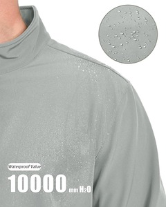 Vestes Softshell de randonnée en polaire polyester sur mesure, taille plus, col montant, coupe régulière, coupe-vent, design personnalisé, marque privée - Product Image 3