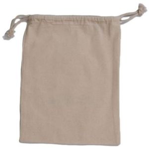 Sac à cordon personnalisé 100% coton Petit sac cadeau à cordon avec cordon Emballage en coton écologique avec logo personnalisé - Product Image 5