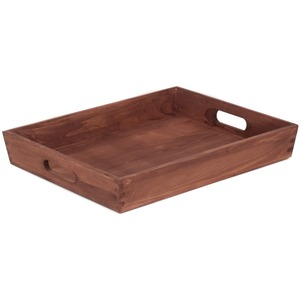 Bandeja de madera de calidad superior con asa para hoteles, respetuosa con el medio ambiente, para tazas de fruta y té, venta al por mayor - Product Image 2