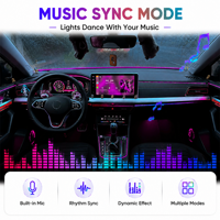Kit d'éclairage LED d'ambiance pour l'intérieur de la voiture, 12V, modèle LH-002, faisceau de câbles en acrylique, logo personnalisé, prise en charge de diverses combinaisons de kits, OEM