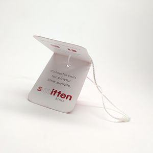 ป้ายแท็กแขวนแสดงโลโก้โซเชียลมีเดียแบบกำหนดเองแท็กส่งเสริมการขายการ์ดพับสำหรับโฆษณาเสื้อผ้าเครื่องใช้สำนักงาน - Product Image 2