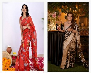 คอลเลกชันพรีเมียม NEETA CREATION ผ้าไหมทัสซาร์สมัยใหม่ ลายทอแบบดั้งเดิม แห้งเร็ว ไม่ยับ ใช้ได้สองด้าน - Product Image 3