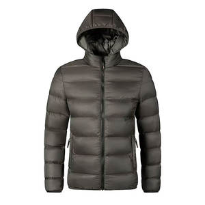 Veste d'extérieur coupe-vent pour hommes de grande taille avec logo du client, vêtements d'hiver légers, ligne matelassée avec rembourrage en polyester - Product Image 3