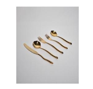 ชุดมีดสแตนเลสสีทองขัดเงาสุดหรูสำหรับวางบนโต๊ะโต๊ะอาหารงานเลี้ยงงานแต่งงานและงานอีเวนต์ - Product Image 1