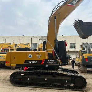 Usado Sany sy215 rastreador escavadeira para venda máquinas de construção alta qualidade baixo preço usado escavadeira