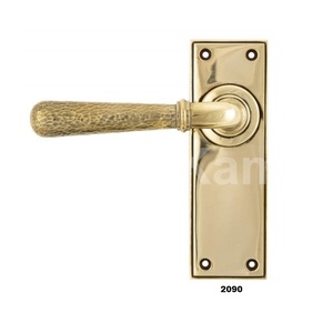 Poignée de porte d'entrée au design unique poli nickel martelé poignée de porte élégante et serrure pour la maison cuisine salle de bain utilisation de la porte - Product Image 5