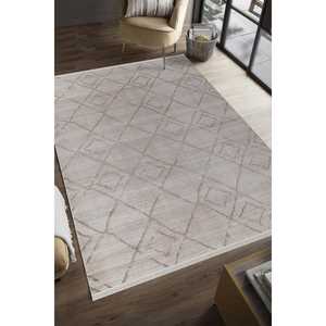Alfombra Netline 100% Acrílica AK014, Diseño Moderno Beige para Hogar, Dormitorio, Estudio, Habitación Infantil, Fácil de Limpiar, No Desprende Pelusa - Product Image 3