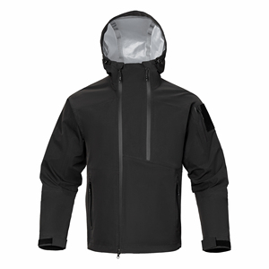 Veste coupe-vent à capuche zippée en toile respirante et imperméable, écologique, avec logo personnalisé, pour l'hiver, unisexe - Product Image 5