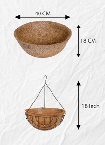 Cesta de macetero colgante de fibra de coco biodegradable - Product Image 5