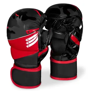 Neuer Gesamt verkauf Hochwertige maßge schneiderte MMA-Handschuhe für das Training, Kampf mit individuellem Logo, Design, Verpackung und Farbe