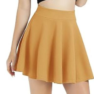 กระโปรงจีบเอวสูงทรงเอเรียบแฟชั่น - Product Image 5