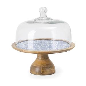 High Quality Dinner <b>Table</b> Top Decorative single Tier Wooden Cake Serving Enamel Finishing Stand For Hotels Usage At <b>Low</b> price - Product Image 3