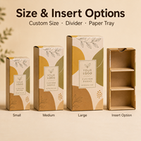 Boîtes de soin de la peau personnalisées à imprimé végétal naturel, boîtes d'emballage pliables en papier mat recyclable multi-scénarios