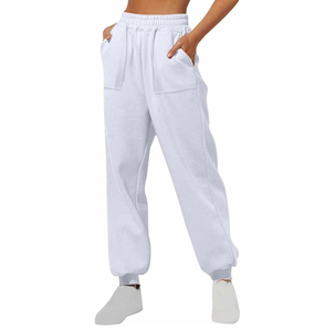 Pantalones de chándal antiarrugas de invierno transpirables de lana de cintura media de estilo informal para hombre 2025 - Product Image 2