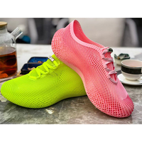Zapatillas de deporte elásticas impresas en 3D innovadoras personalizadas, transpirables y ligeras para montar a diario