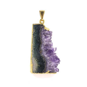 AAA Grade 8 mm bleu améthyste Druzy Quartz pendentif poli pierre précieuse en vrac dans diverses formes-ovale fleur puces Tumble - Product Image 2