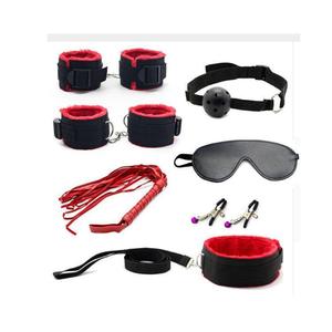 Conjunto de Juego de Roles de Bondage Sexy para Parejas, Kit de Restricción con Peluche para Adultos - Product Image 1