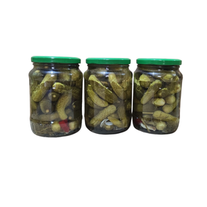 Meilleur taux meilleure vente usine de qualité supérieure au Vietnam pot en verre de concombres marinés 680g - Product Image 1