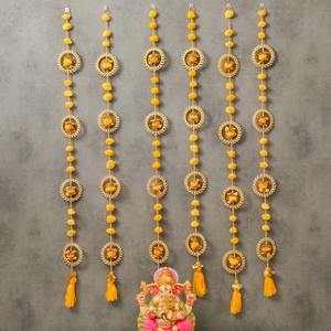 Pompom String Garland Wedding Decoration Photo Prop Indian Traditional Festival Decor Ideas Pom Pom Hanging Event Stage Backdrop - Product Image 1