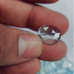 107 piezas de Aguamarina natural 8mm a 17mm Oval Fancy rosecut 225 Cts Lot Iroc Sales Quality Baruj Gemstone FACET CAB US $135 all - Product Image 2