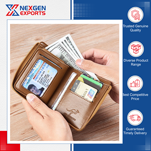 Cartera de PU con RFID para Hombre, Diseño Elegante, Calidad Premium, Suministro Directo de Fábrica, Multifuncional, Personalizable, con Cierre de Cremallera de Poliéster - Product Image 4