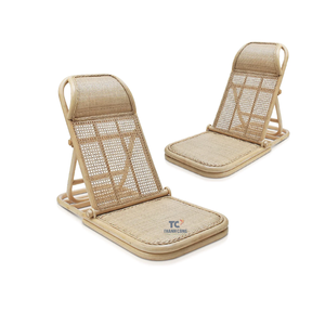 Silla portátil de ratán Silla de playa de ratán 3 niveles ajustables Salón Sun Relax Silla de ratán Muebles de exterior - Product Image 6