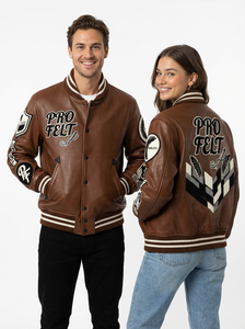 OEM ODM Fabrication sur mesure de patchs en chenille brodés, vestes de baseball de style universitaire, couleur unie, lettres, vestes de baseball pour hommes - Product Image 3