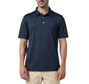 เสื้อโปโลแขนสั้นผู้ชายคุณภาพสูง แฟชั่นใหม่สไตล์ฤดูร้อน ผลิตจากผ้าถักที่ระบายอากาศได้ดี - Product Image 1