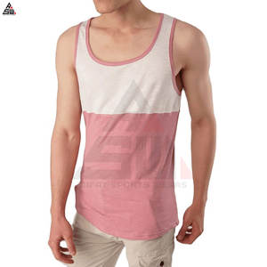 Camiseta Deportiva de Tirantes para Hombre, Estilo Nuevo, Tejido de Algodón y Fibra de Bambú, Secado Rápido, Informal, para Gimnasio, Venta al por Mayor, Transpirable, para Entrenamiento Atlético - Product Image 4