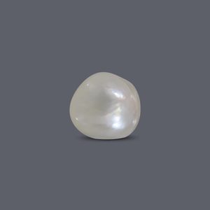Perla de Basra de 2.75 Quilates, Perla Natural de Agua Dulce Blanca en Forma de Arroz para Joyería, con Orificio Personalizado - Product Image 1