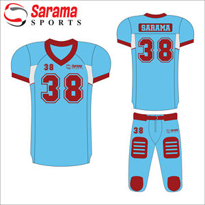 Uniformes de equipo de fútbol americano juvenil sublimados personalizados/camiseta de fútbol americano con el último diseño de sublimación, - Product Image 2