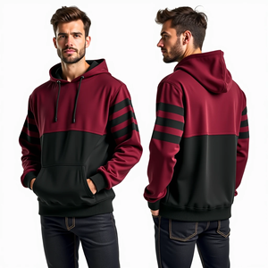 เสื้อมีฮู้ดขนาดใหญ่โอเวอร์ไซส์ไหล่แฟชั่นสำหรับผู้ชาย - Product Image 3