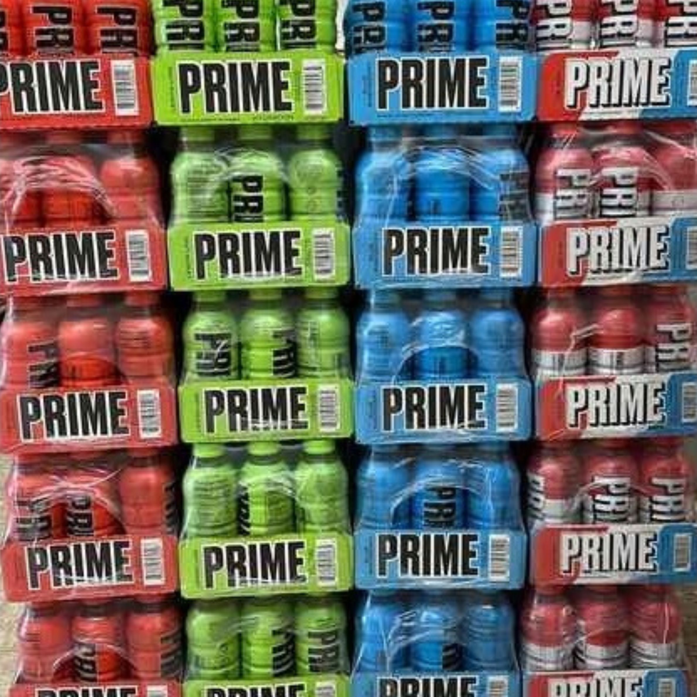 Wholesale pallets of Prime Drinks with popular flavors perfect for retailers gyms and sports events needing quality beverage