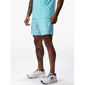 Pantalones Cortos Casuales de Verano con Cordón y Logotipo Personalizado al por Mayor para Hombre, Deportivos, Elásticos, de Tiro Medio, con Bolsillo Lateral Invisible, 100% Algodón Canvas - Product Image 6
