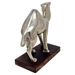 Diseño abstracto de lujo Artesanía decorativa de metal para el hogar Escultura de mesa de tamaño largo elegante y más exigente de oro para decoración del hogar - Product Image 3