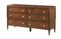 Elegante comò contemporaneo con finitura in noce con Hardware in ottone fatto a mano eleganti mobili per camera da letto per casa alberghi appartamenti