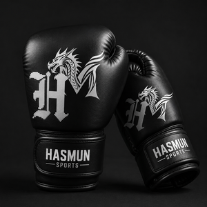 Gants de boxe d'entraînement professionnels noirs à lacets, légers, imperméables, en cuir PU, pour adultes, personnalisables pour la boxe et le kick-boxing – Offre Spéciale - Product Image 2