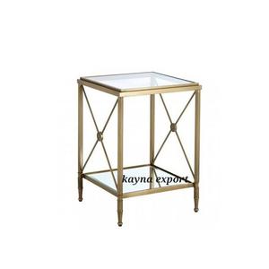 Table d'appoint en métal design italien Table d'appoint nordique en fer forgé avec dessus en marbre pour chambre, appartement, bureau à domicile - Product Image 6